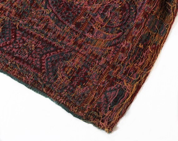 XL Victorian Paisley Shawl - Antique Wool Kashmir… - image 9