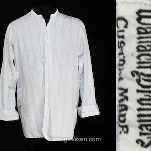 1920-1930s French cotton bosom shirt