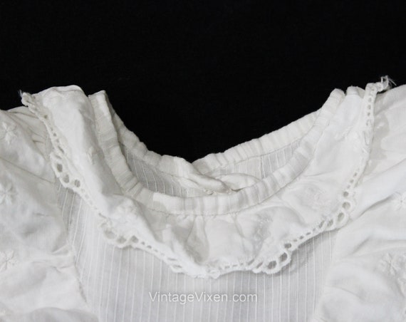 Antique Christening Gown - 1900s Victorian White … - image 4