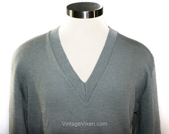 メンズ XS 1930年代 1940年代 セーター - ニュートラルグレー ウール
