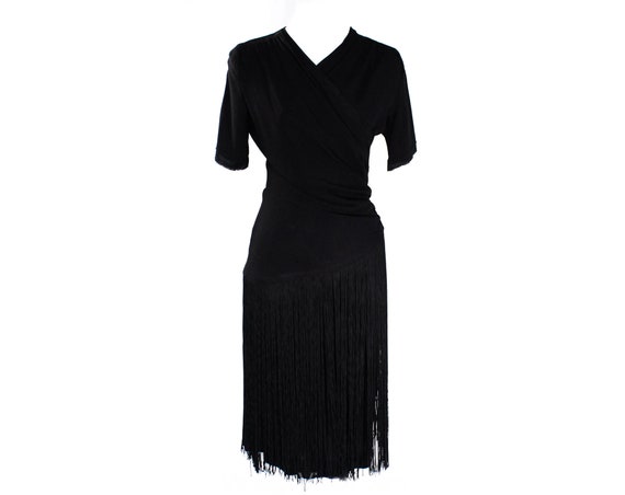 Size 4 1930s Dress - Small Short Sleeve 30s 40s B… - image 1