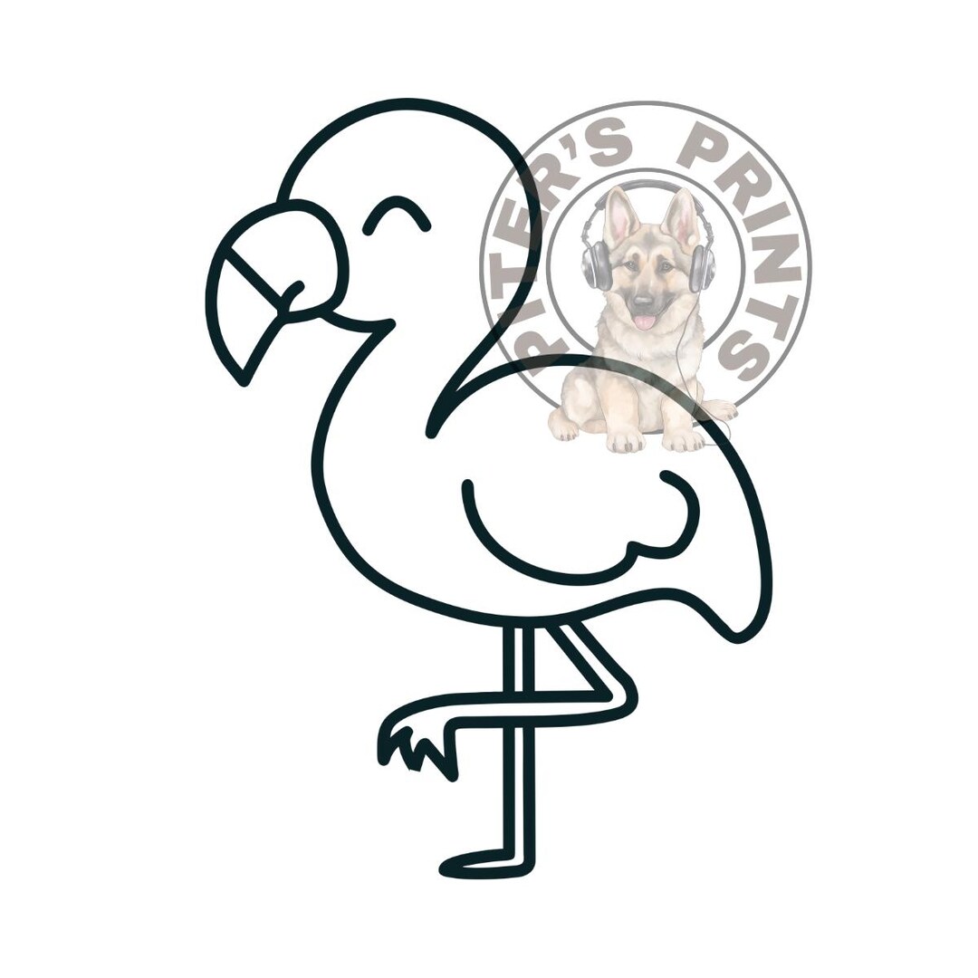 Flamingo Car Window Decal, Flamingo Decals for Windows, Water Bottle ...