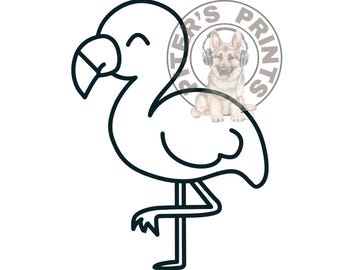 Flamingo Car Window Decal, Flamingo Decals for Windows, Water Bottle Stickers, Flamingo Waterproof Decals, Laptop Stickers, Florida Decals