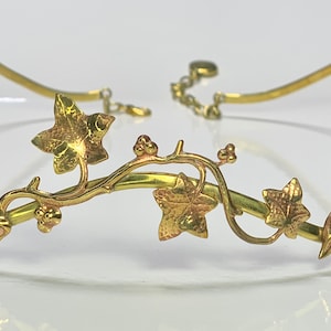 Crown Ivy Leaves Brass Circlet Dionysus Osiris Fairy Costume Halloween Woods Spirit of the Goddess