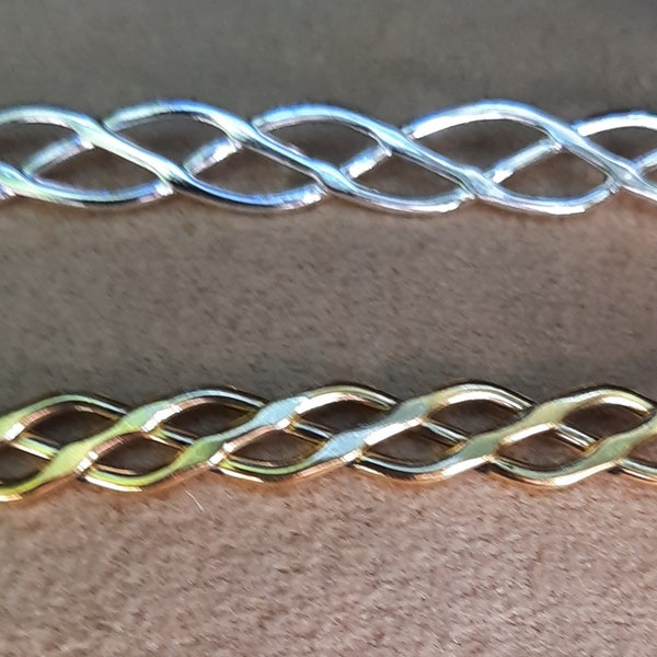 Braided Circlet: Adjustable Brass or Silver Plated Headpiece