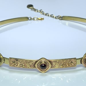 Circlet Garnet Renaissance Circlet Crown Headpiece Medival Theatrical King Prince Queen Princess Shakespeare Hamlet- Spirit of the Goddess