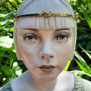 Brass Circlet - Five Wise Owls Totem -  Festivals -Cosplay -Rituals -Renaissance Fair -SCA Events - Gift for him - Spirit of the Goddess