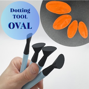 Big OVAL Dotting Tools – For Mandala Painting,  Pottery Glaze Stamp