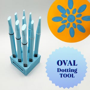 OVAL Shaped Dotting Tools – For Mandala Pointillism, Pottery Glaze Stamp