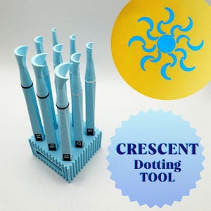 Crescent Moon Shaped Dotting Tools – For Mandala Painting, Pottery Glaze Stamp