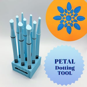 Teardrop Dotting Tool – Petal For Mandala Pointillism,  Pottery Glaze Stamp