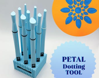 Teardrop Dotting Tool – Petal For Mandala Pointillism,  Pottery Glaze Stamp