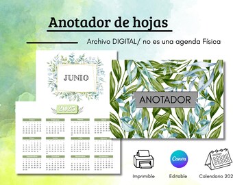 Editable Planner 2025/2026 - Printable PDF | Canva Editable Planner, Feminine