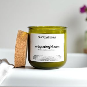 Non-Toxic Soy Candle, Clean Burning, Hand-Poured,  Long-Lasting,  Gift for Self Care, Relaxation  Gift, Thinking Of You Gift for Her