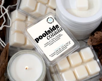 Beach Scented Soy Coconut Wax Melts, Tropical, Spa Scent, Summer Candles