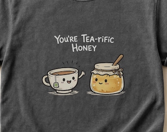 Tee und Honig Illustration T-Shirt | Skurriles Kawaii T-Shirt