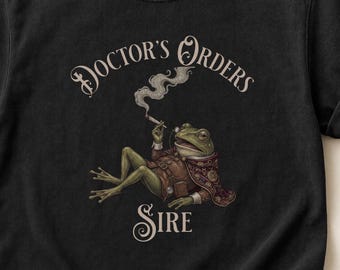 Arzt Bestellungen Sire Weed Humor Vintage Frosch Art