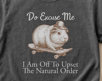 Skateboard Meerschweinchen T-Shirt | Tut mir leid