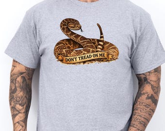 Gadsden Klapperschlange Treten nicht auf mich Tee | Tolles Vintage Schlangen Shirt