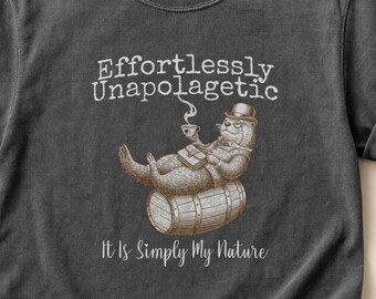 Mühelos unverschämte Beaver On Barrel T-Shirt | Es ist einfach meine Natur