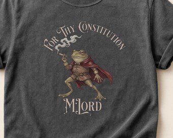 Für Deine Verfassung Frosch-Ritter-T-Shirt | Mittelalterliche Frosch-Illustration
