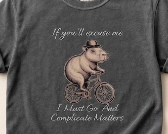 Capybara auf Fahrrad Aus Um die Sachen zu erschweren