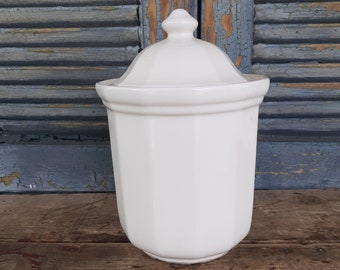 Vintage Pfaltzgraff Heritage White Large Canister American Ironstone