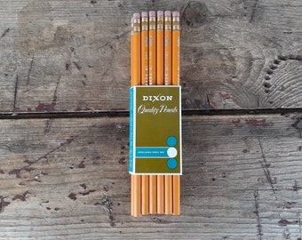 Vintage Dixon Oriole Pencil Pack One Dozen Number Three Pencils New Old Stock
