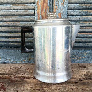 Vintage 12 Cup Coffee Pot Stainless Steel Percolator Stovetop Percolator  Travel Trailer Camping Rustic Farmhouse - Etsy