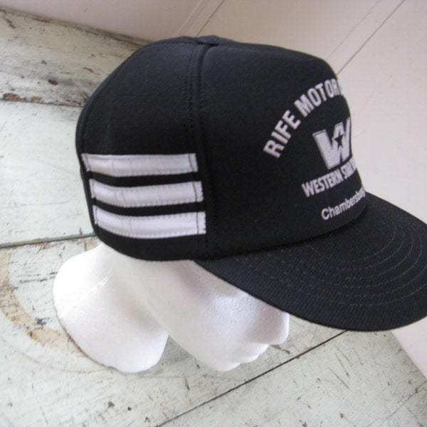 trucker cap black and white truckers hat one size fits all all polyester