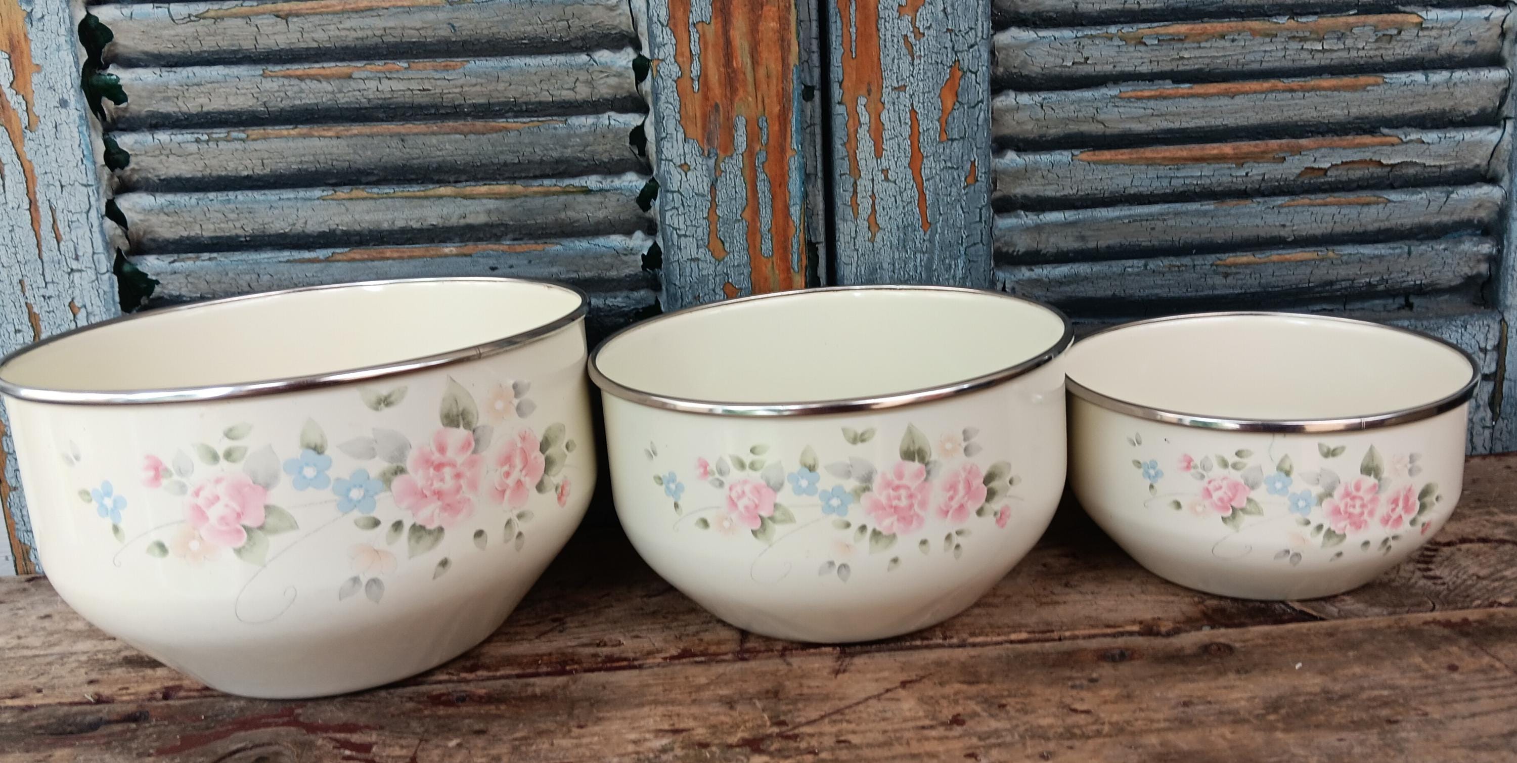 アンティーク バラ柄 青×白の鍋 Blue Rose Pyrex - Etsy