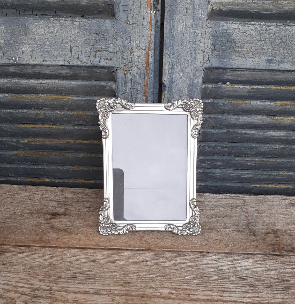 Vintage pewter picture frame ornate old world design 5 by 7 Etsy