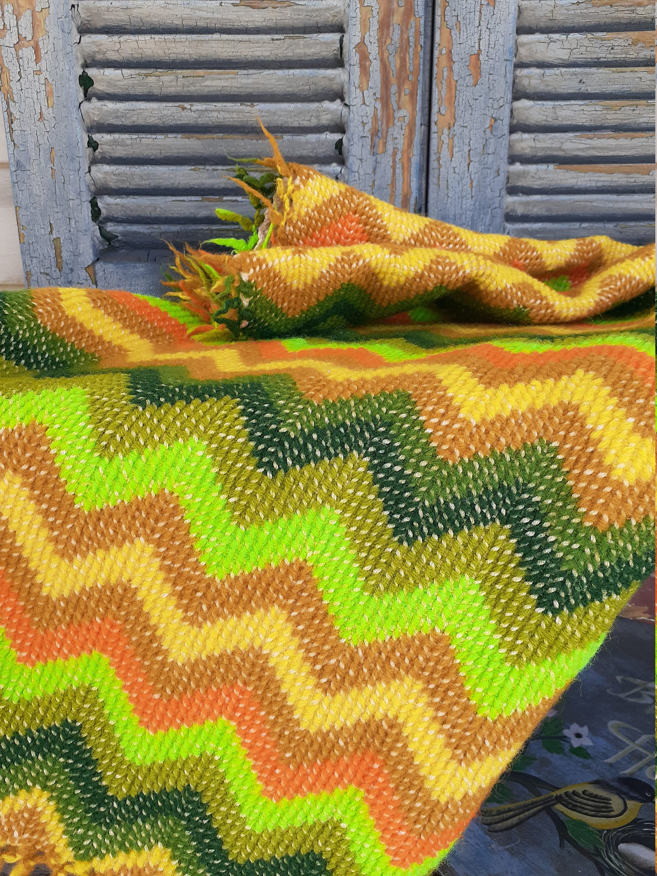 1960s Afghan Pattern - Etsy 1960s Afghan Pattern - Etsy