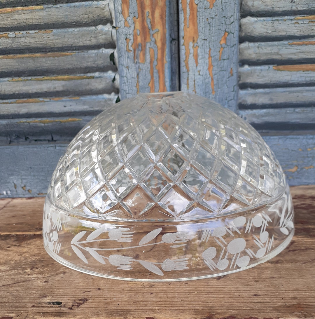 Vintage Leaded Glass Replacement Ceiling Lamp Shade Etsy