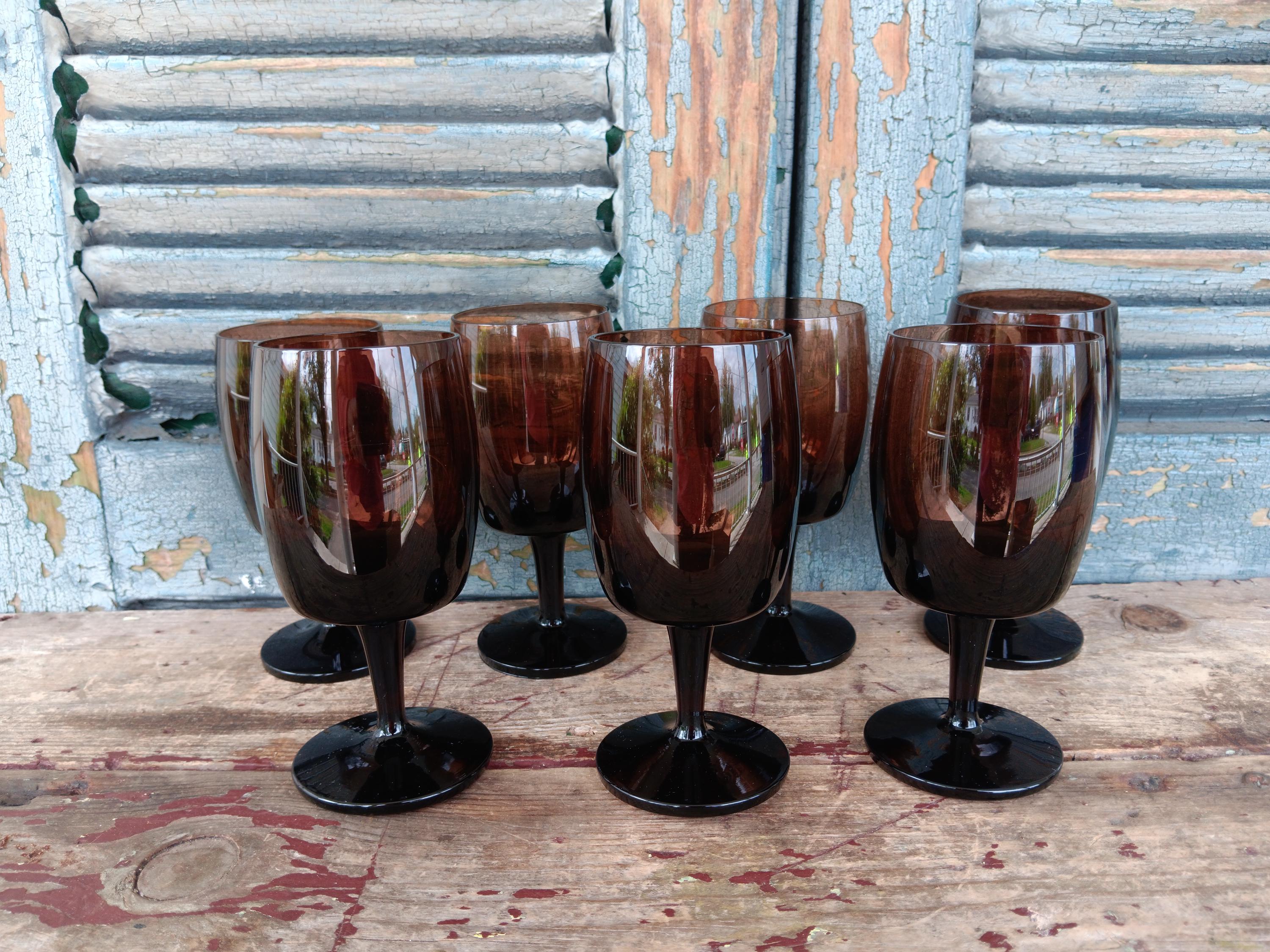 Brown Glassware - Etsy