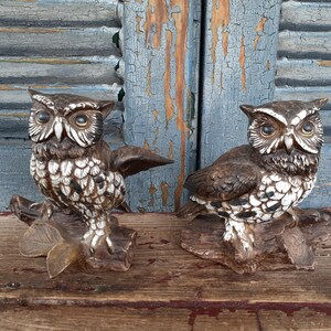 Vintage Homco Porcelain Owls 1970s Home Interiors 1114 - Etsy