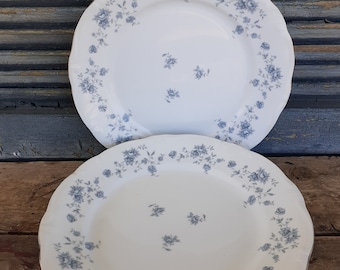Johann Haviland Blue Garland Dinner Plates Set of Four French Country English Cottage American Country