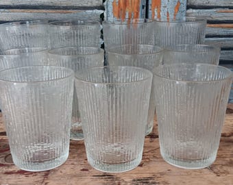 Vintage Jeannette Glass Finlandia Glassware Set Mid Century Danish Modern