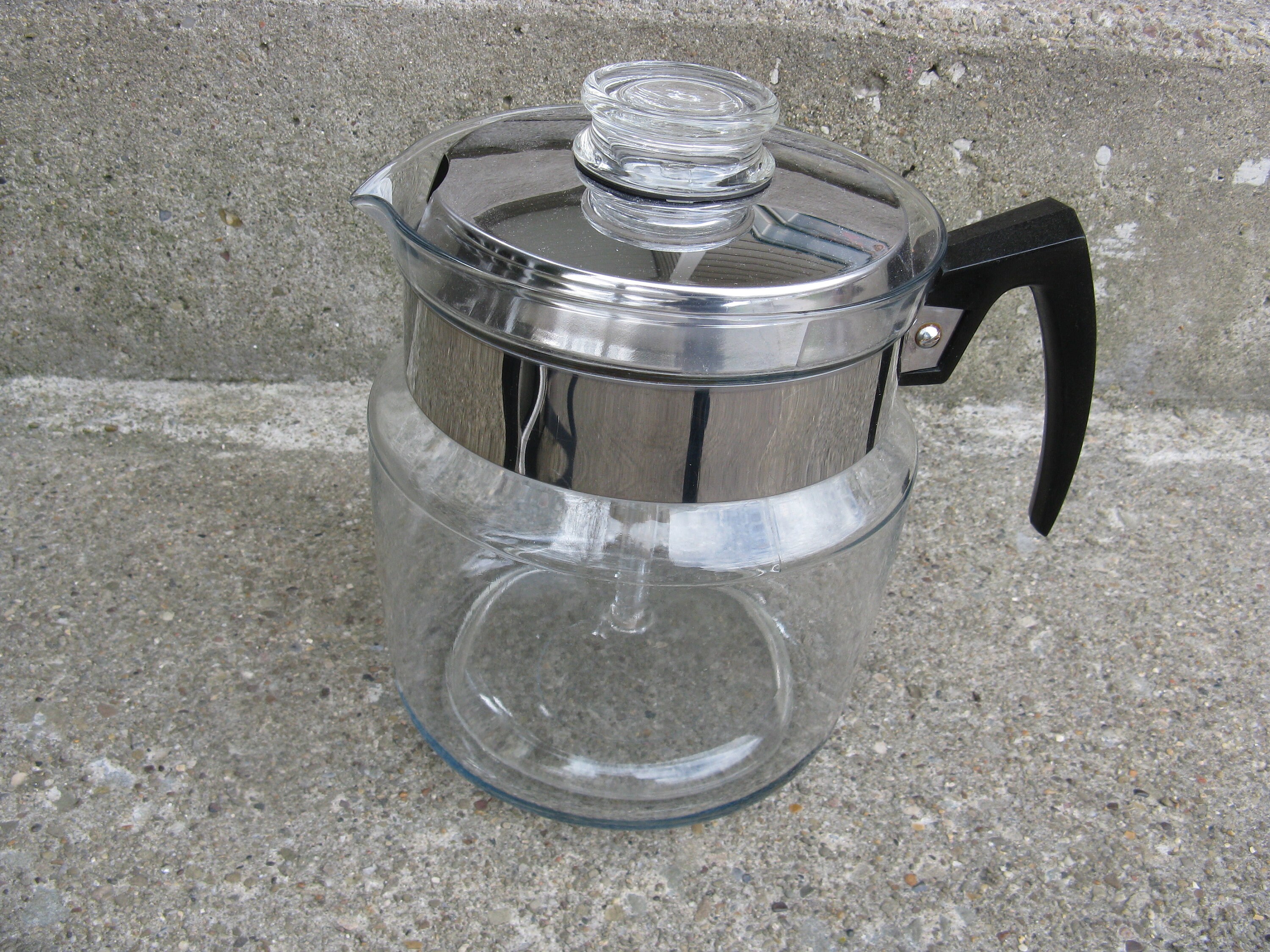 pyrex glass coffee pot glass insert 9 cups pyrex flameglo Etsy