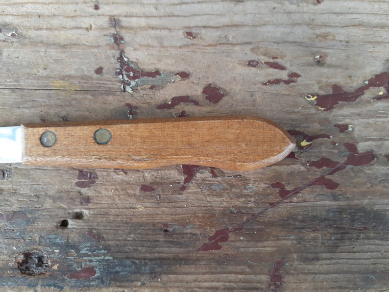 Vintage Ekco Paring Knife Stainless Steel Rosewood Handle Etsy