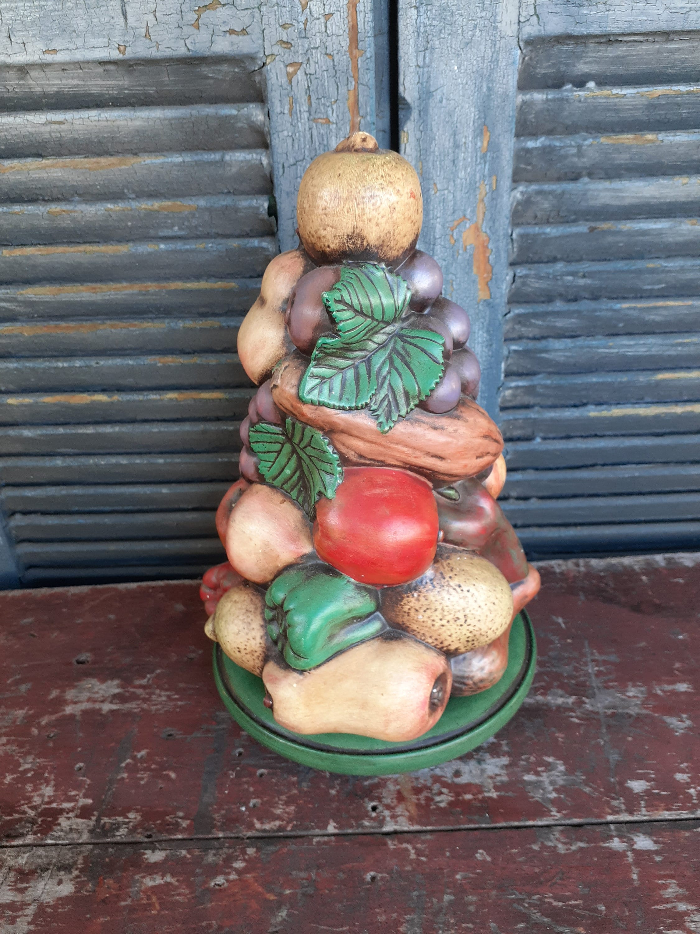 Vintage Ceramic Fruit Topiary Centerpiece Hand Painted - Etsy