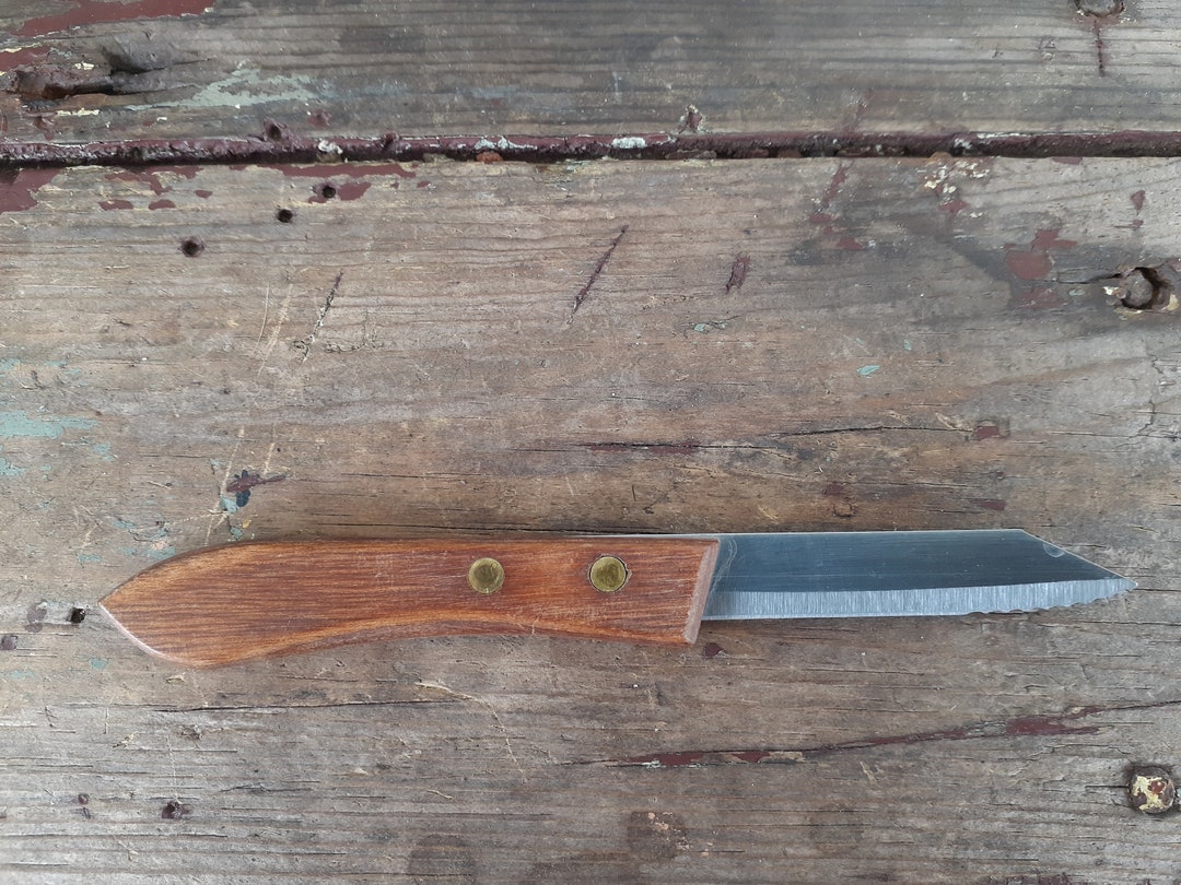 Vintage Ekco Paring Knife Stainless Steel Rosewood Handle Etsy