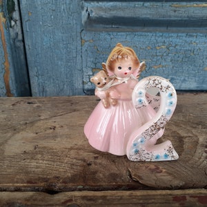 Vintage Josefs Originals Second Birthday Angel Figurine