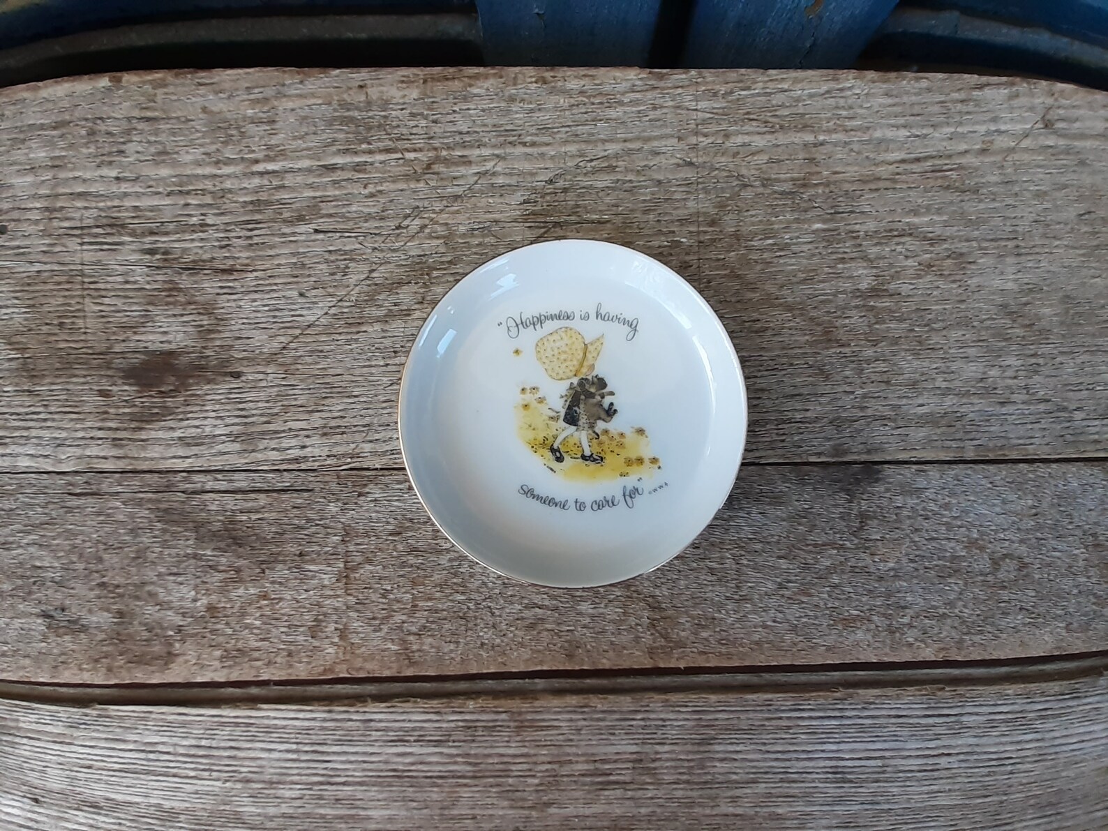 Vintage Porcelain Tea Bag Holder Holly Hobbie 1973 Drink Etsy