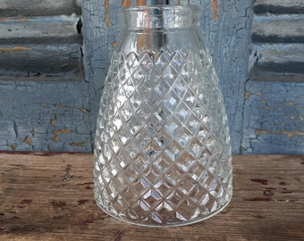 vintage diamond optic small lamp shade