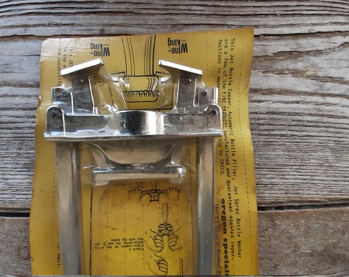 Vintage Jet Bottle Capper New Old Stock Nickle Plated Etsy