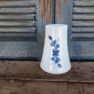 vintage painted glass hurricane lamp shade