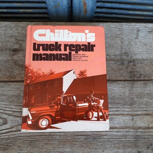 vintage Chiltons Truck Repair Manual 1974 hardcover