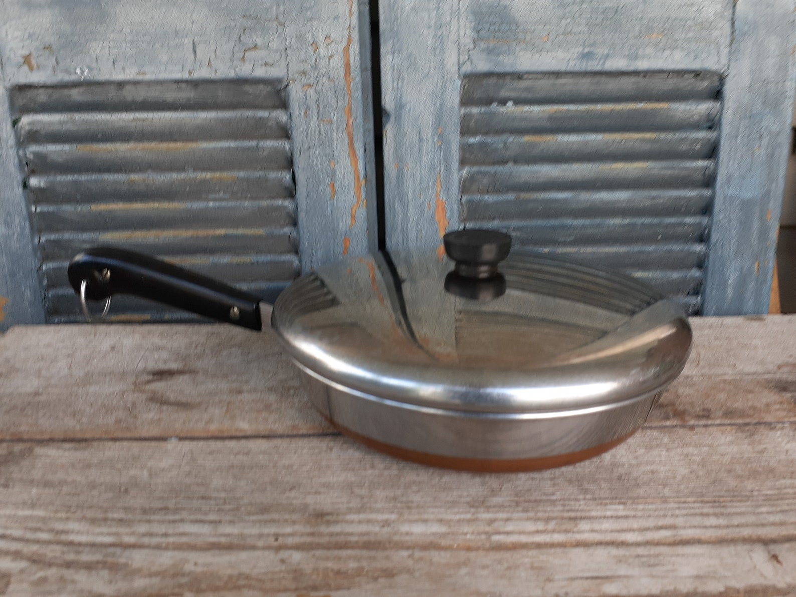 Vintage Revere Ware Stainless Steel 10 Inch Skillet With Lid Etsy
