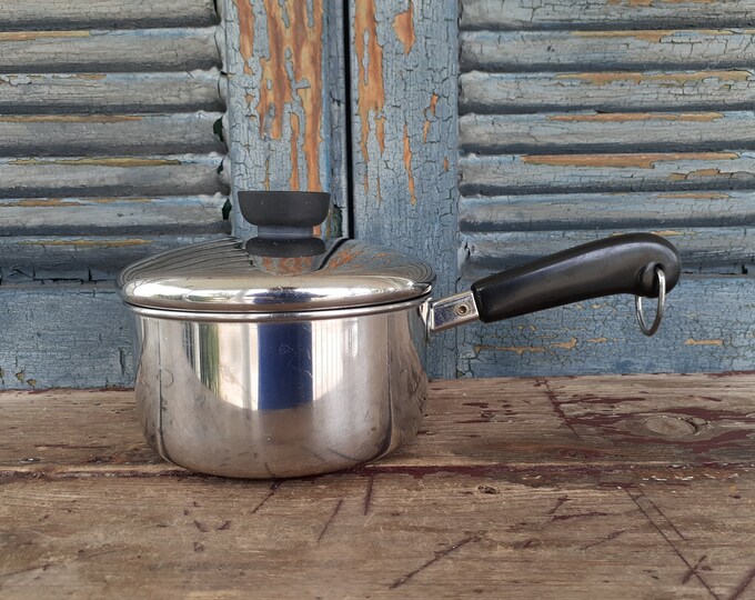 Vintage Revere Ware 1 Quart Saucepan Made in USA Collectible Cookware Etsy